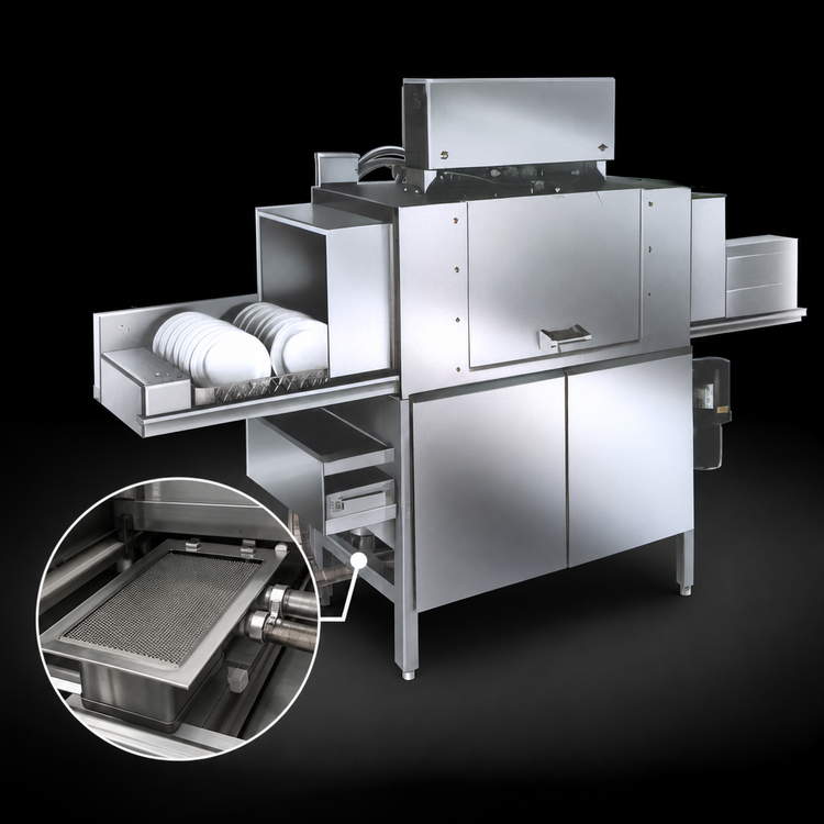 Product image #4 for American Dish Service ADC-44 High-Temperature Left-to-Right Feed Conveyor Dishwasher