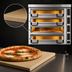 Thumbnail image #4 for PizzaMaster PM 824ED 4-Deck Electric Pizza Oven with Ceramic Clay Stone Decks