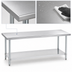 Thumbnail image #4 for Duke Stainless Steel Work Table with Undershelf, 84 x 30 x 36 Inches