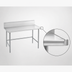 Thumbnail image #4 for Advance Tabco 144-Inch x 30-Inch 304 Stainless Steel Work Table with 10-Inch Backsplash and Open Base