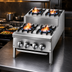 Thumbnail image #4 for Supreme 36-Inch Countertop Step-Up Gas Hot Plate with 3 Open Burners and 3 Step-Up Open Burners