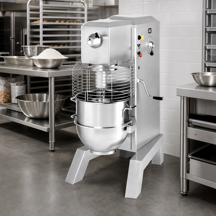 Product image #4 for Univex SRM60+ 60-Quart 3 HP Floor Model Planetary Mixer with Variable Speed Drive
