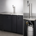 Thumbnail image #4 for Everest Refrigeration EBD3-BB Two-Section Back Bar & Direct Draw Keg Refrigerator Combo with Single Faucet, 68 Inch Flat Top, 24 Cu. Ft.