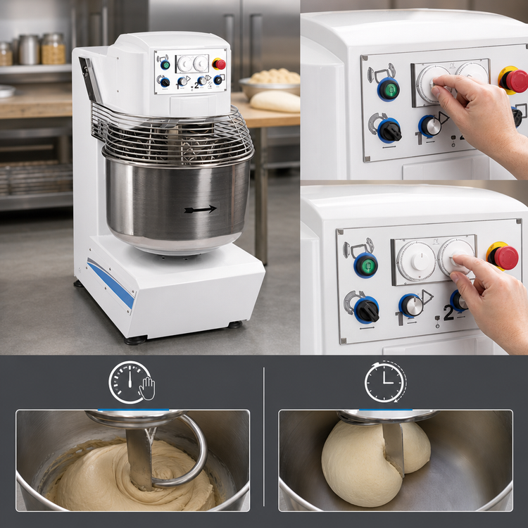 Product image #4 for Globe 175 lb. Two-Speed Spiral Floor Dough Mixer with Stainless Steel Bowl