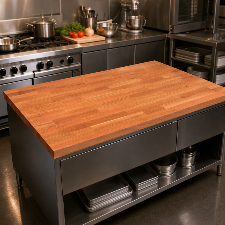 Product image #4 for Boos Block 48-Inch x 42-Inch American Cherry Kitchen Countertop