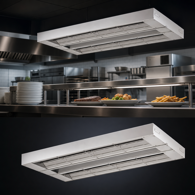 Product image #4 for Hatco Glo-Ray 60-Inch Double Infrared Strip Heater, Unlighted, Aluminum, 2100 Watts
