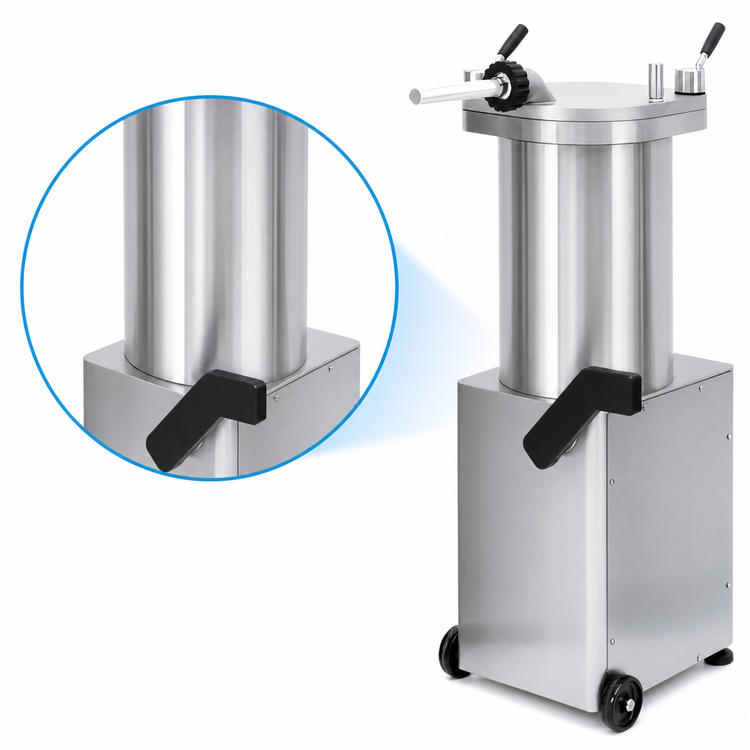 Product image #4 for Trento Vertical Automatic Hydraulic Piston Sausage Stuffer, 65 lb Capacity