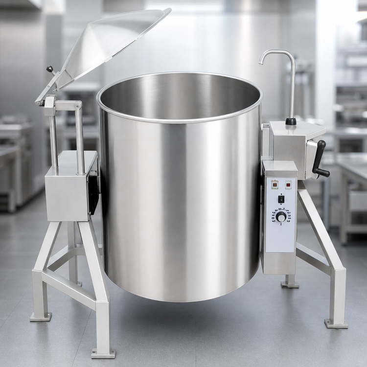 Product image #4 for Legion TLGB-30 30-Gallon Gas Tilting Self-Contained Steam Kettle
