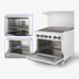 Thumbnail image #4 for Turbo Air Bake Tech Innovation Radiance 36-Inch Natural Gas Heavy Duty Range with Charbroiler Top and Standard Oven Base