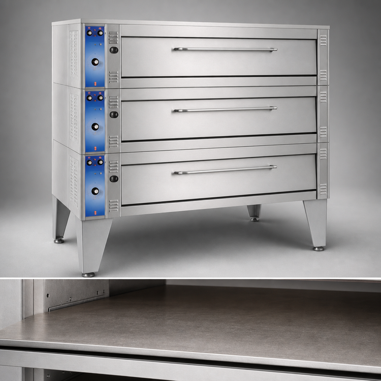 Product image #4 for Bakers Pride Super Deck Series Electric Triple-Deck Bake/Roast Oven with 3 Cavities