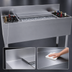 Thumbnail image #4 for Glastender 54 Inch Underbar Combo Ice Bin/Cocktail Unit with 10-Circuit Cold Plate and Dual Bottle Wells