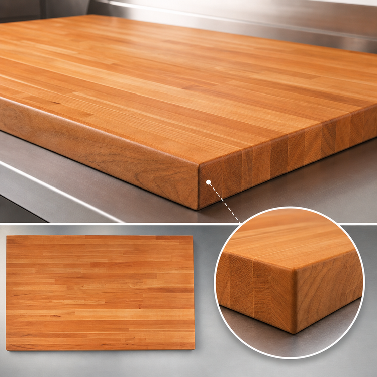 Product image #4 for Boos Block American Cherry Edge Grain Kitchen Countertop, 48 x 48 x 1-3/4 Inch, Penetrating Oil Finish
