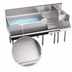 Thumbnail image #5 for Krowne Royal Series 60-Inch Underbar Ice Bin/Cocktail Station with 36-Inch Center Ice Bin, 10-Circuit Cold Plate, Blender Sink, and Liquor Display