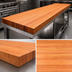 Thumbnail image #4 for Boos Block American Cherry Edge Grain Kitchen Countertop, 132 x 27 x 3 Inch, Full-Length Rails, Penetrating Oil Finish