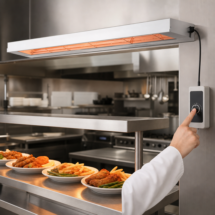 Product image #4 for Nemco 48-Inch Single Unlighted Remote-Control Infrared Strip Heater, 208V
