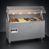 Thumbnail image #4 for Vollrath 2-Series Affordable Portable 3-Well Mobile Hot Food Station with Lighted Buffet Breath Guard and Enclosed Base