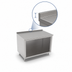 Thumbnail image #4 for John Boos 48 Inch x 30 Inch Stainless Steel Cabinet Base Work Table with Open Front and 1-1/2 Inch Rear Riser