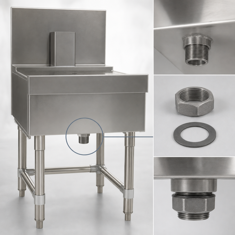 Product image #4 for Spec-Bar 24-Inch x 19-Inch Freestanding Stainless Steel Beer Drainer with Removable Insert