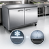 Thumbnail image #4 for IKON Refrigeration IUC48F Two-Section Undercounter Freezer, 12 Cu. Ft., Solid Doors