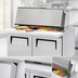 Thumbnail image #4 for True 36-Inch Mega Top 2-Door Sandwich/Salad Prep Table with 12-Pan Rail and Rear-Mounted Self-Contained Refrigeration