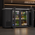 Thumbnail image #5 for KoolMore 48-Inch Two-Section Back Bar Refrigerator with 2 Glass Swing Doors, 7.4 Cu. Ft., Black