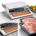 Thumbnail image #4 for Omcan USA Countertop Single-Roll Food Wrap Machine with Temperature-Controlled Sealing Plate, 110V
