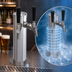 Thumbnail image #4 for Krowne Double Faucet Glycol-Cooled Beer Tower Column, 12-Inch High, Brushed Stainless Steel
