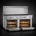 Thumbnail image #4 for Southbend Ultimate 72-Inch Gas Restaurant Range with 10 Open Burners and 2 Convection Ovens