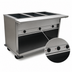 Thumbnail image #4 for Spec-Master Portable 3-Well Electric Hot Food Table with Enclosed Base, 50-3/4