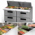 Thumbnail image #4 for Hoshizaki Steelheart 60-Inch Two-Section Mega Top Prep Refrigerator with 4 Drawers