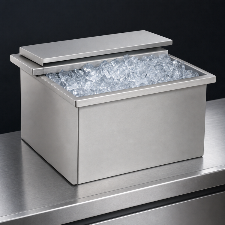 Product image #4 for Eagle Group Spec-Bar 30-Inch W x 20-Inch D Drop-In Ice Chest, Without Cold Plate, 121 lb. Capacity