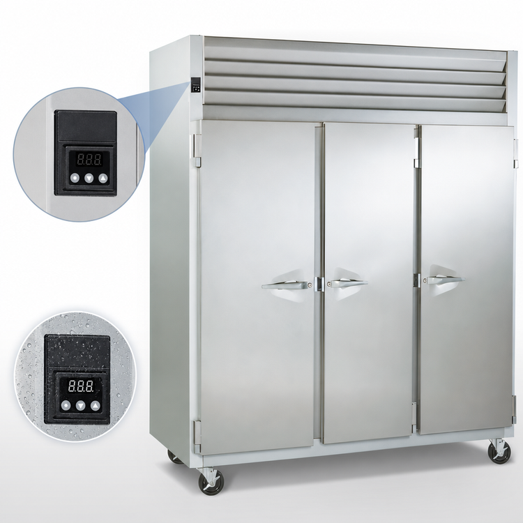Product image #4 for Dealer's Choice G-Series 3-Section Reach-In Freezer with Full-Height Solid Doors