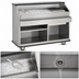 Thumbnail image #5 for FWE 59-1/2-Inch Single-Station Conventional Portable Bar with 60 lb Ice Bin