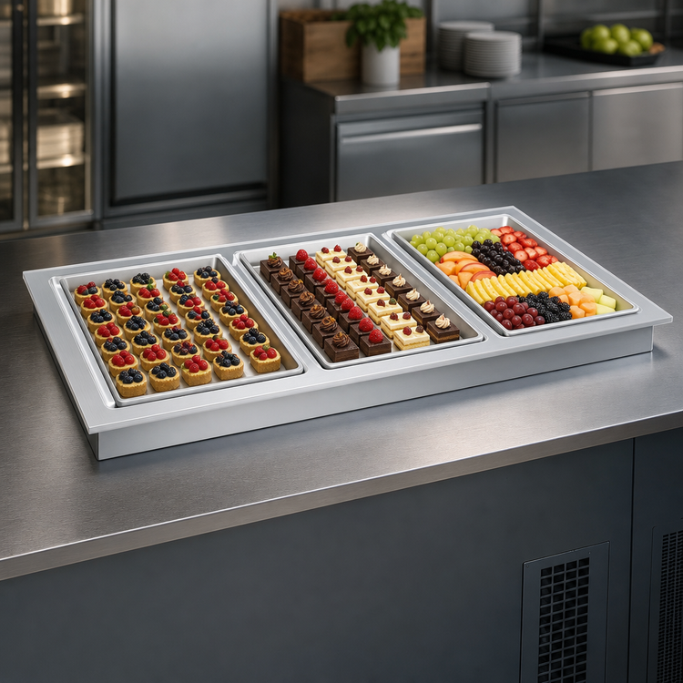 Product image #4 for Hatco 57-Inch Drop-In Remote Frost Top for 3 Full-Size Sheet Pans