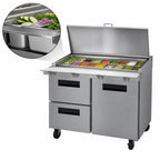 Thumbnail image #4 for Hoshizaki Steelheart SR48B-18MD2 48-Inch Mega Top Prep Refrigerator, 1 Door, 2 Drawers, 18 1/6-Size Pan Capacity
