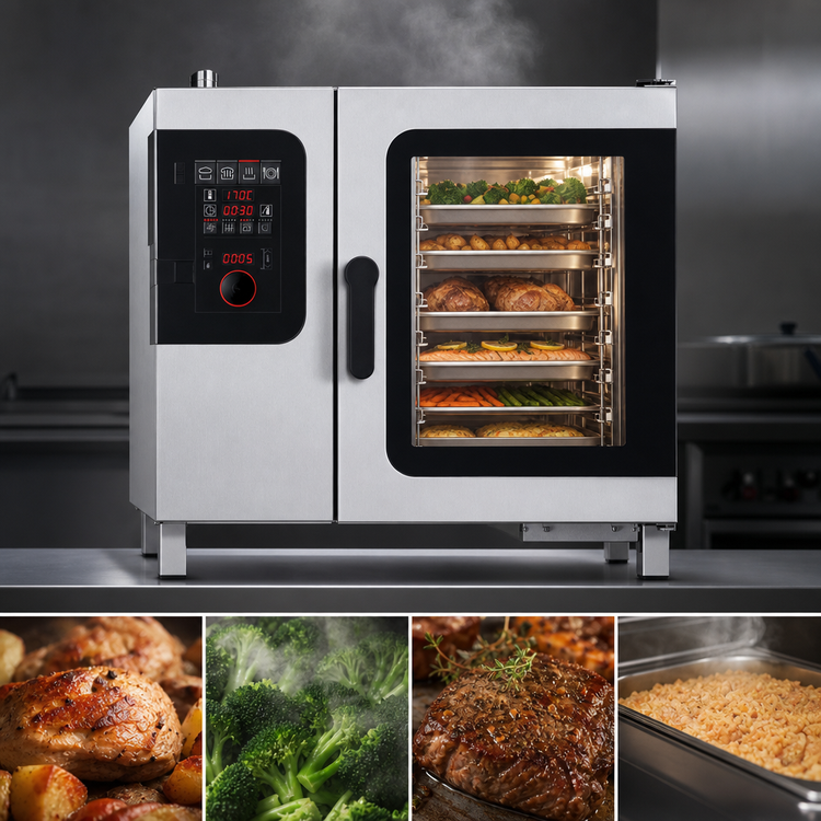 Product image #4 for Convotherm Maxx Pro C4 ED 6.10GB-N EasyDial Gas Combi Oven with Steam Generator, (6) Full-Size Pan Capacity