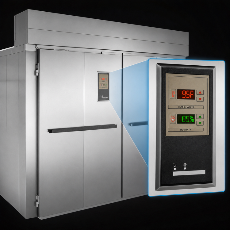 Product image #4 for Baxter PW3S Triple Wide Roll-In Proof Box, 60.5-Inch Deep, 2-Door, Open Floor, Electric Heat