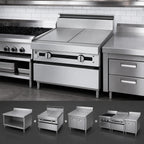 Thumbnail image #4 for Jade Range (Middleby) Titan JMRH-2HT 36-Inch Heavy-Duty Natural Gas Range with Two 18-Inch Hot Tops and Open Base