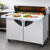 Thumbnail image #4 for Turbo Air Super Deluxe 48-Inch Two-Section Sandwich/Salad Prep Table, 12-Pan Opening, 12 Cu. Ft.