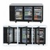 Thumbnail image #4 for Turbo Air Super Deluxe Narrow Back Bar Cooler with 3 Glass Doors, 20.62 Cu. Ft., Self-Contained Side-Mount