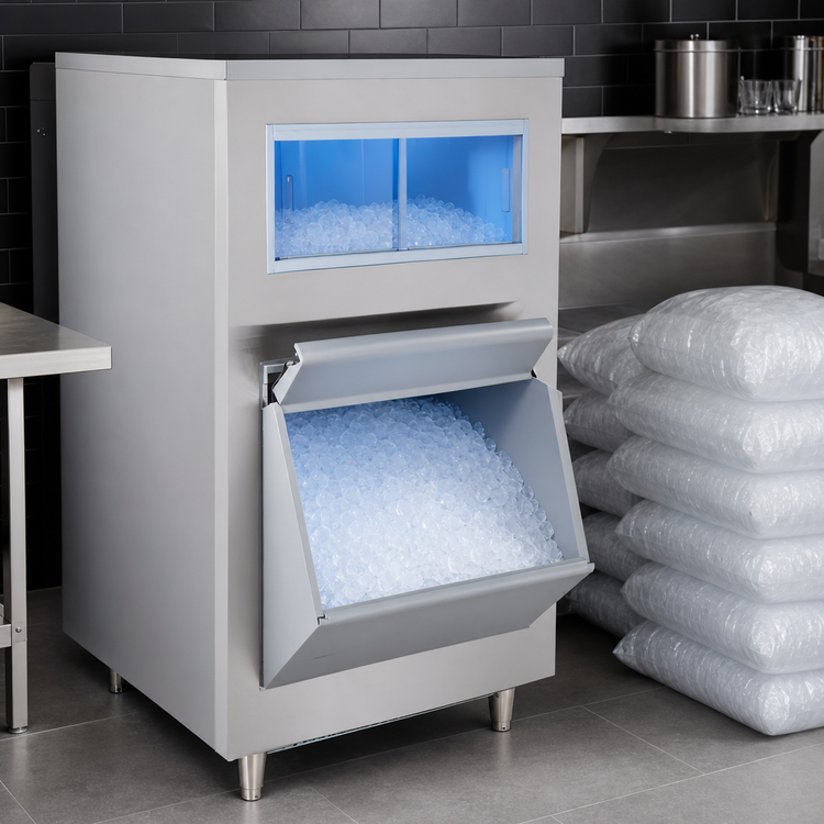 Product image #4 for Manitowoc Upright Ice Storage Bin, 683 lb Capacity, First Ice In/First Ice Out, 30 Inch Wide