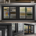 Thumbnail image #4 for Beverage-Air 48-Inch Two-Section Pass-Thru Back Bar Refrigerator with 4 Sliding Glass Doors and Stainless Steel Top
