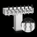 Thumbnail image #4 for Perlick 8-Faucet Wide Base Glycol-Cooled Tee Draft Beer Tower, Extra High, Polished Chrome