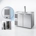 Thumbnail image #4 for True Premier Bar Two-Section Refrigerated Draft Bar Cooler with 1-Faucet Column, Stainless Steel, 52 Inches Wide