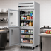 Thumbnail image #4 for Everest ES Series One-Section Dual Temperature Reach-In Refrigerator/Freezer Combo with Glass and Solid Half Doors