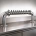 Thumbnail image #4 for Perlick 10-Faucet Countertop Pass-Thru Glycol-Cooled Brew Pipe Draft Beer Tower, Left Beer Leads, Polished Chrome