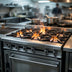 Thumbnail image #3 for Titan JTRH-24B-12WT-36 Heavy Duty Gas Range with 24 Inch Charbroiler, 12 Inch Work Top, and Standard Oven