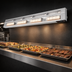 Thumbnail image #4 for Hatco Ultra-Glo 66-Inch Double Ceramic Tile Unlighted Infrared Strip Heat Lamp Food Warmer