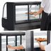 Thumbnail image #5 for Turbo Air 60 1/2-Inch Non-Refrigerated Full-Service Pastry Display Case with Curved Glass Front and Sliding Rear Doors