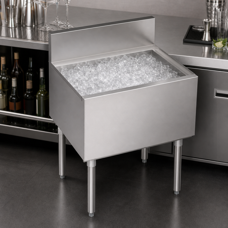 Product image #4 for Krowne Royal Series Stainless Steel Underbar Ice Bin/Cocktail Unit, 24"W x 19"D O.A., 74 lb Ice Capacity